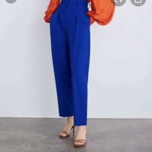 Linda Allard Ellen Tracy blue purple wool pants